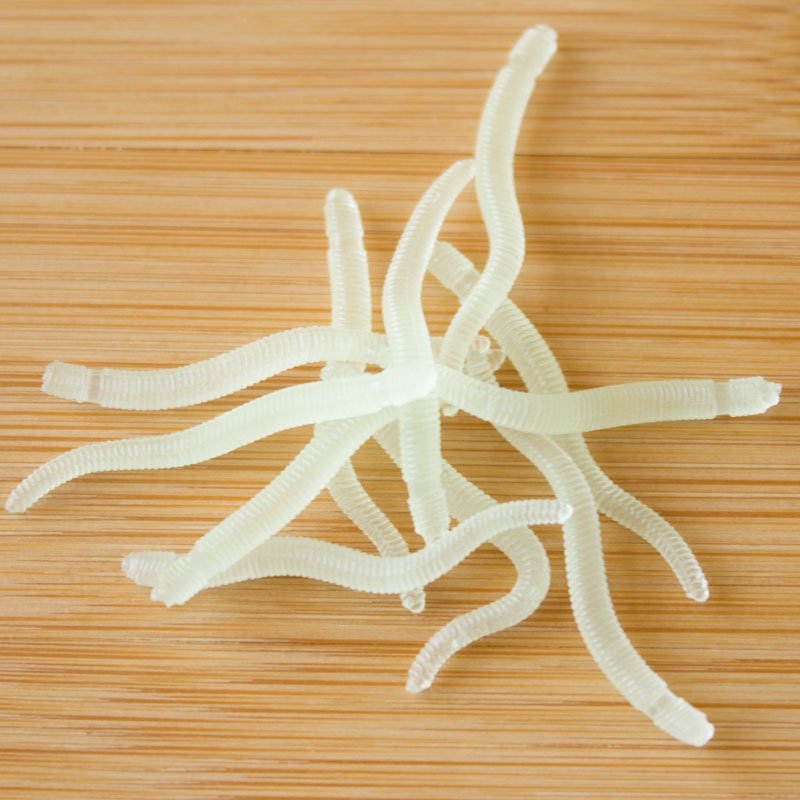 Silicone Fake Fishing Worms (50pcs)