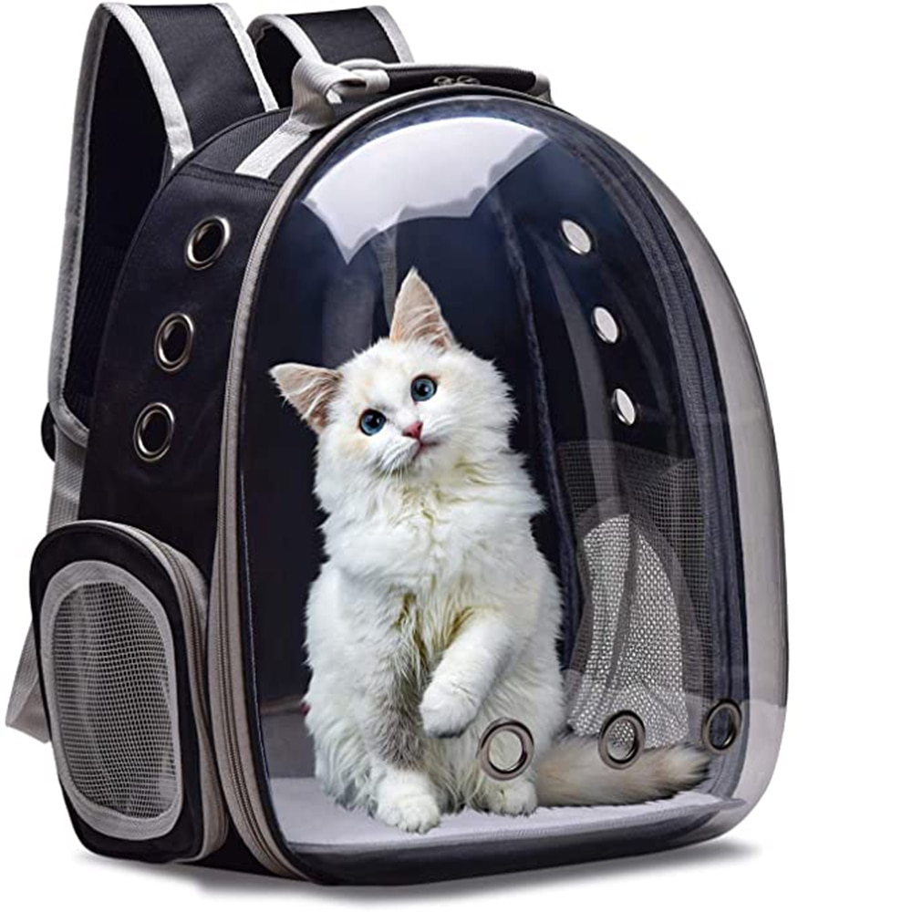 Pet Travel Backpack Transparent Pet Carrier Bag