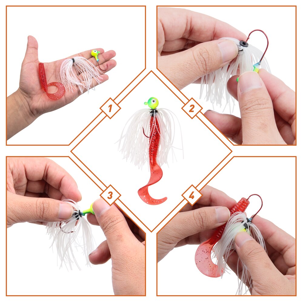 Silicone Jigs Fishing Skirts Set (6pcs)