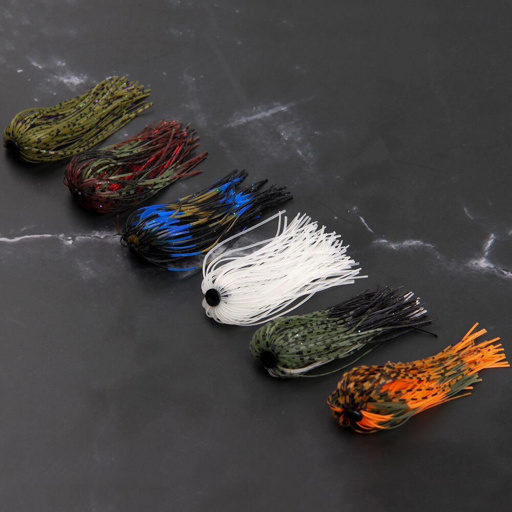 Silicone Jigs Fishing Skirts Set (6pcs)