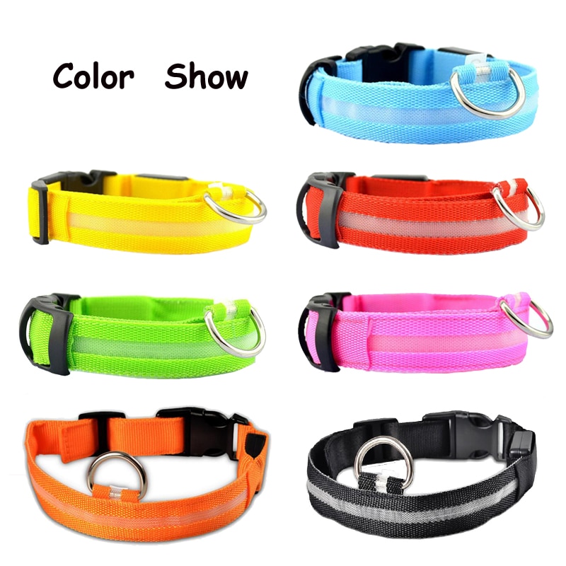 LED Collar Dog Pet Anti-Lost Necklace