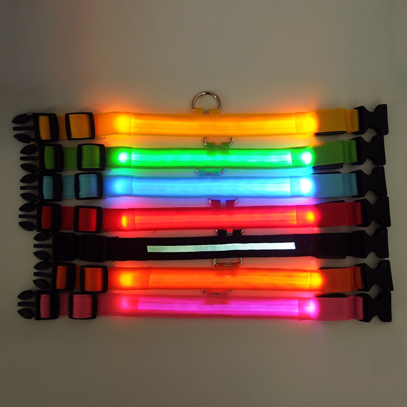 LED Collar Dog Pet Anti-Lost Necklace