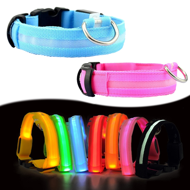 LED Collar Dog Pet Anti-Lost Necklace