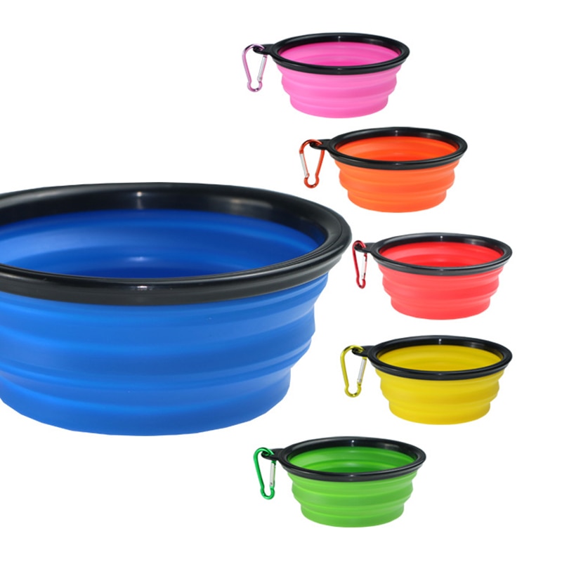 Silicone Dog Bowl Collapsible Feeder