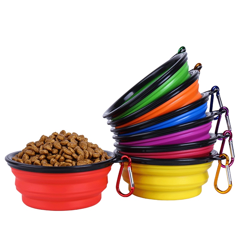 Silicone Dog Bowl Collapsible Feeder