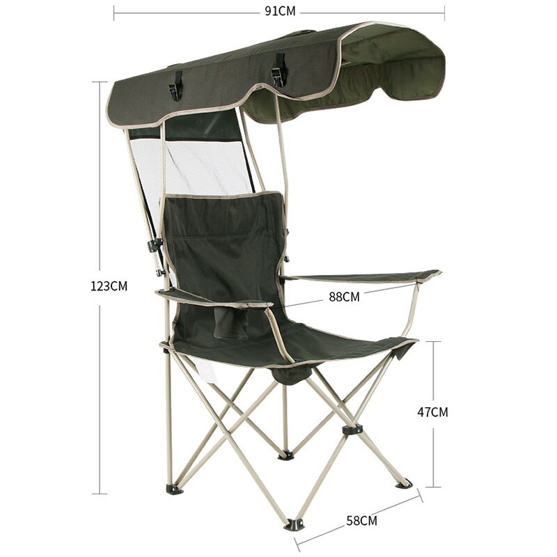 Folding Camping Chair with Canopy