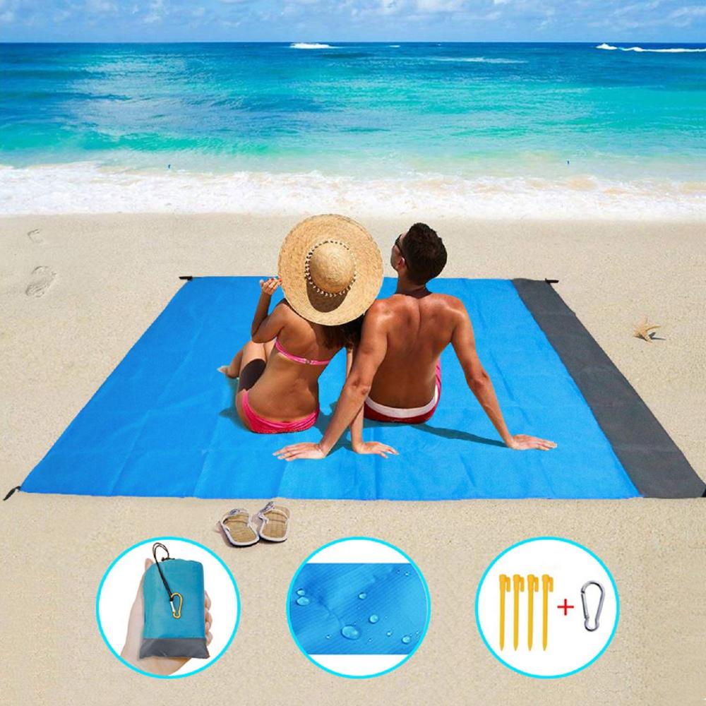 Sand-Free Beach Blanket Waterproof Mat
