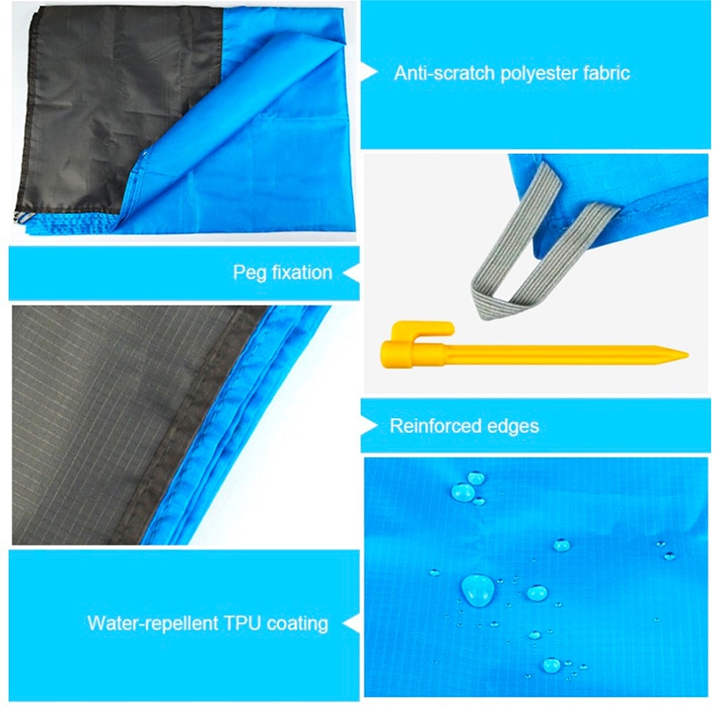 Sand-Free Beach Blanket Waterproof Mat