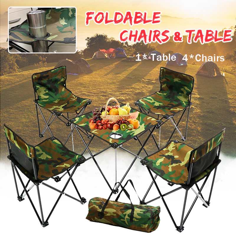 Camping Chairs and Table Set