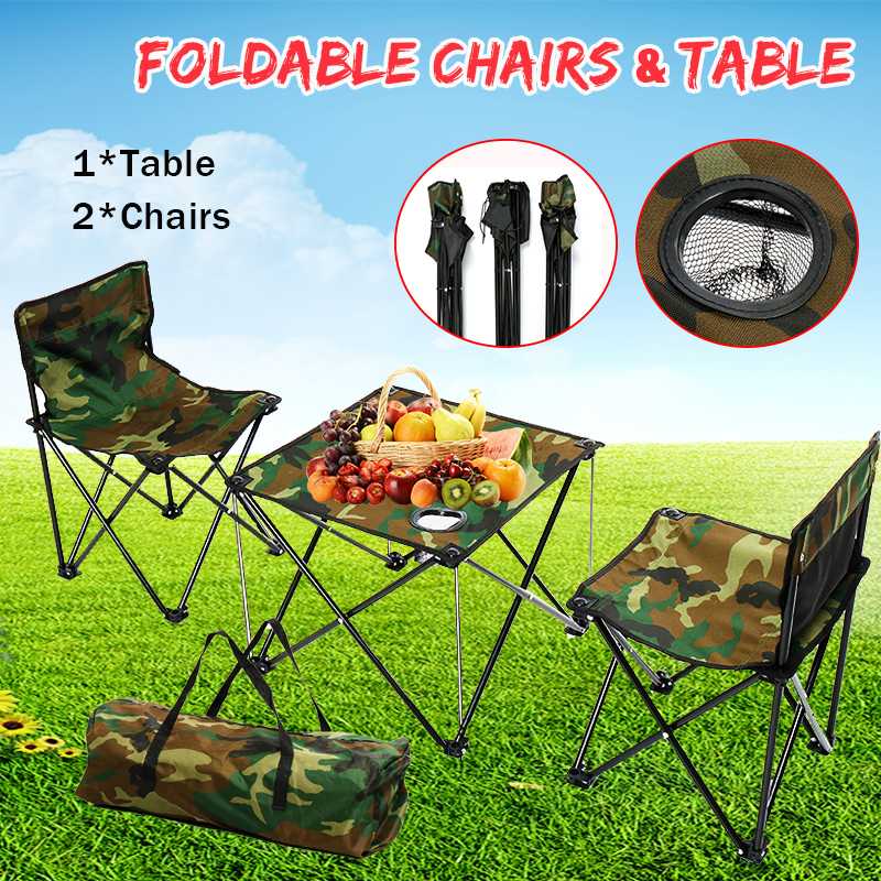 Camping Chairs and Table Set