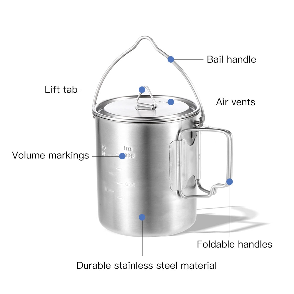 Camping Mug Stainless Steel Container