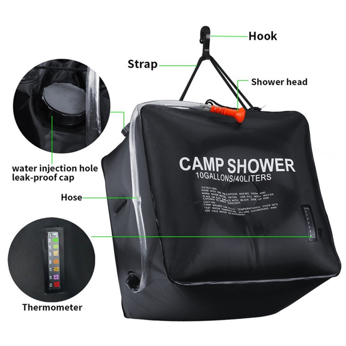 Shower Bag Portable Camping Bath