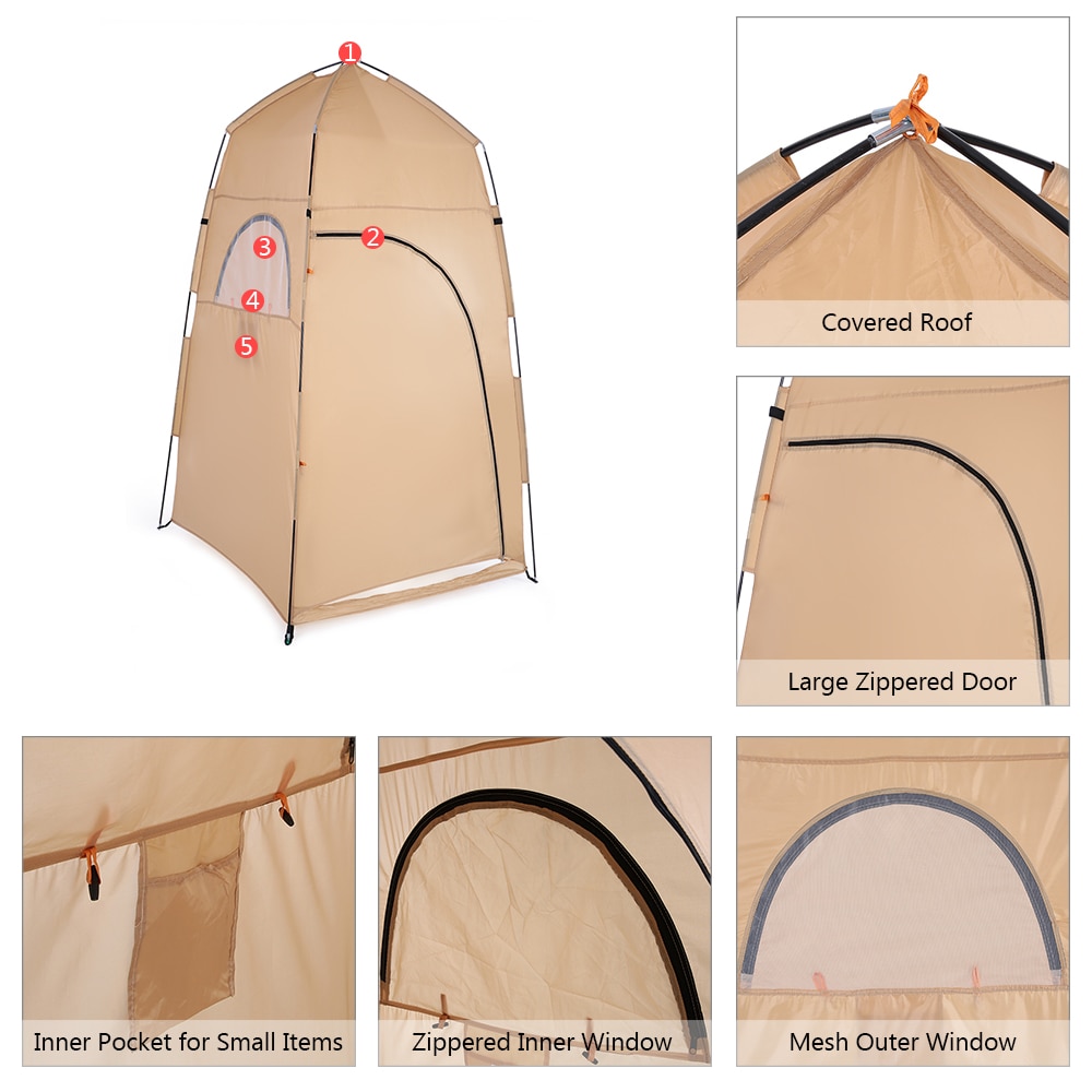 Camping Shower Tent Portable Toilet