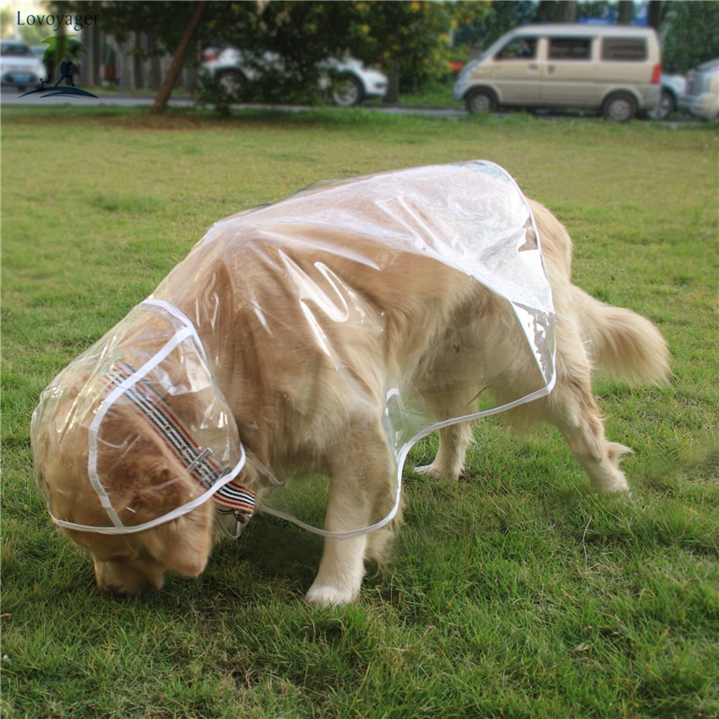 Transparent Waterproof Dog Rain Coat