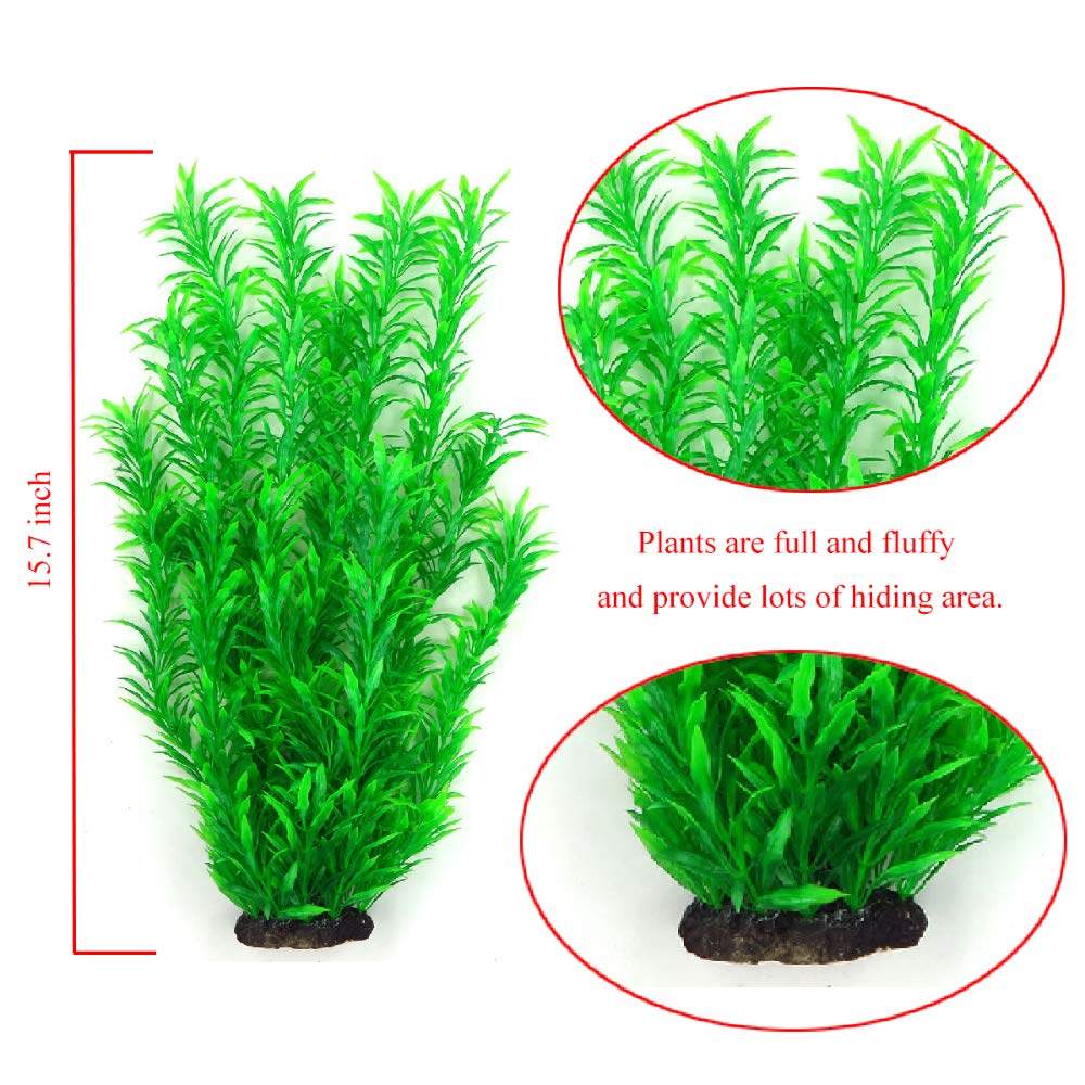 Plastic Fake Seaweeds with Bases (2 pcs)