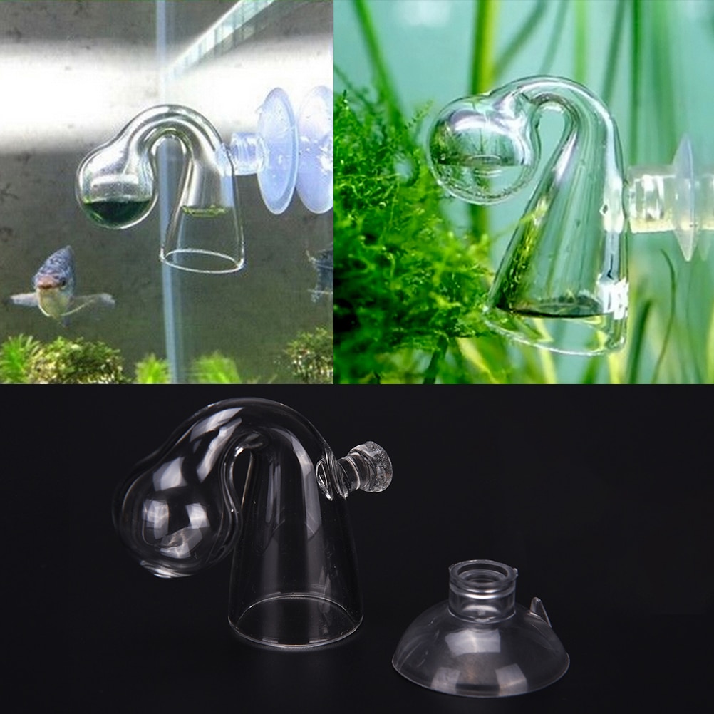 Glass Co2 Indicator Aquarium with Suction