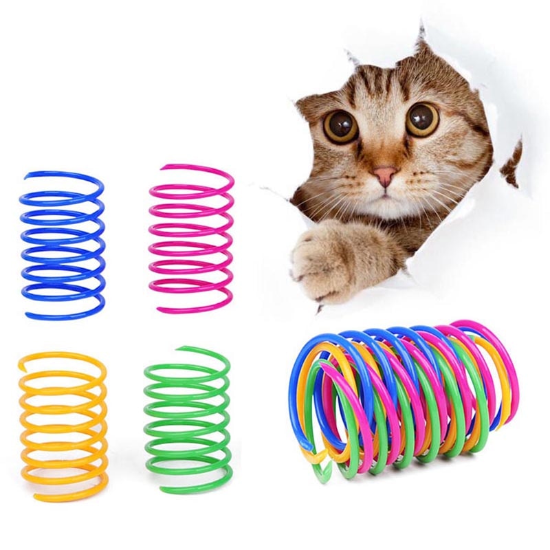 Cat Spring Toys Pet Interactive Coil (8 pcs)