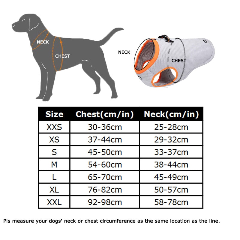 Reflective Adjustable Dog Cooling Vest