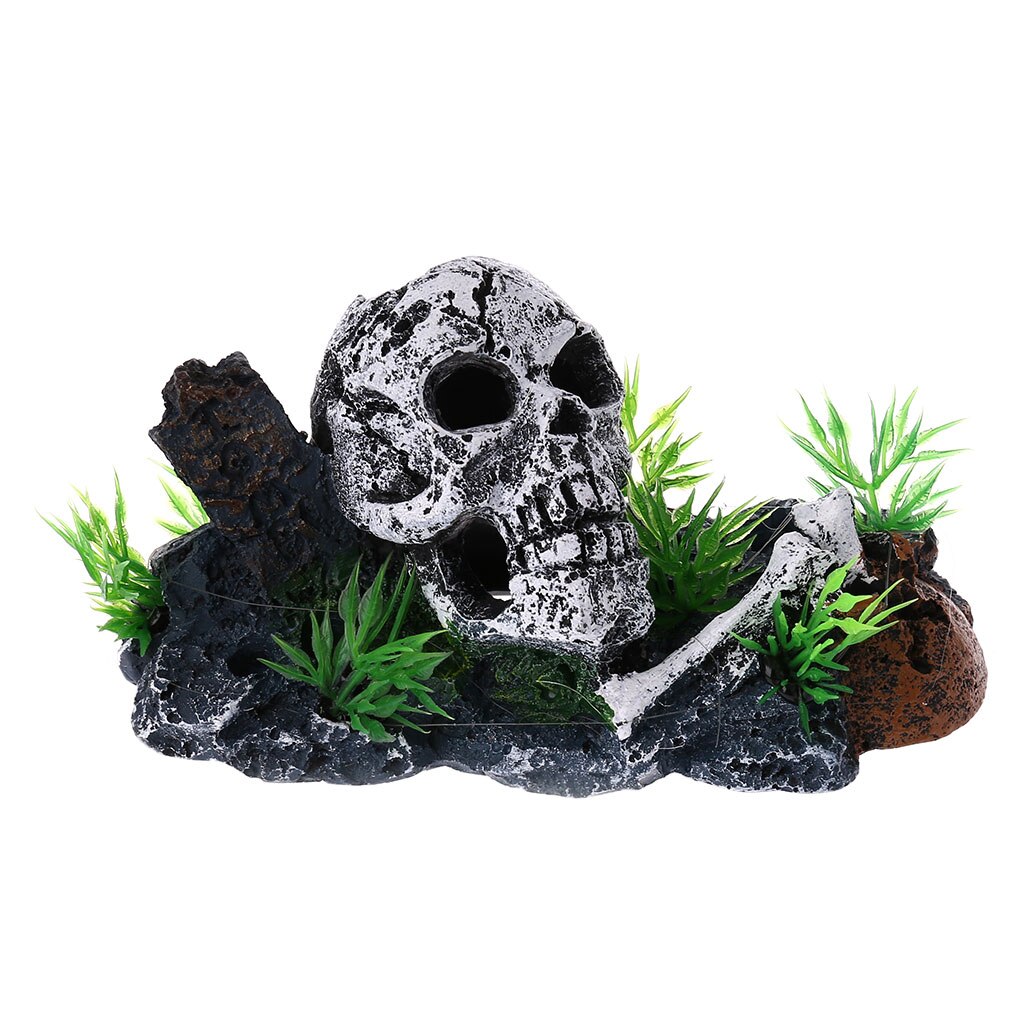 Skull Aquarium Decor Resin Ornament