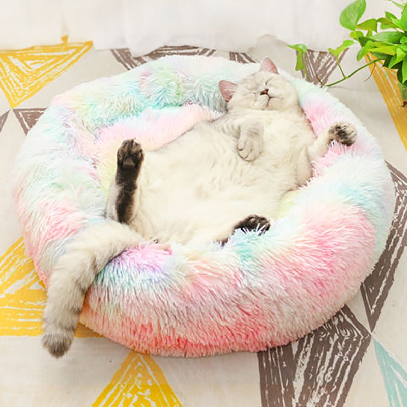 Pet Cushion Bed Round Plush Bed