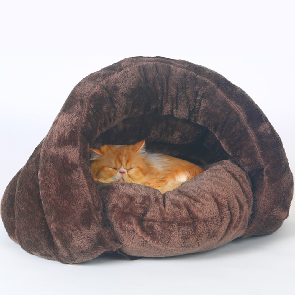 Pet Cave Bed Dog Cat Plush Nest