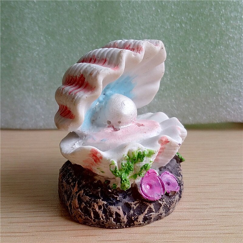 Fish Tank Bubble Ornament Clam Decor