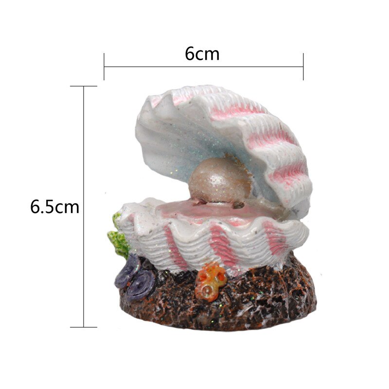 Fish Tank Bubble Ornament Clam Decor