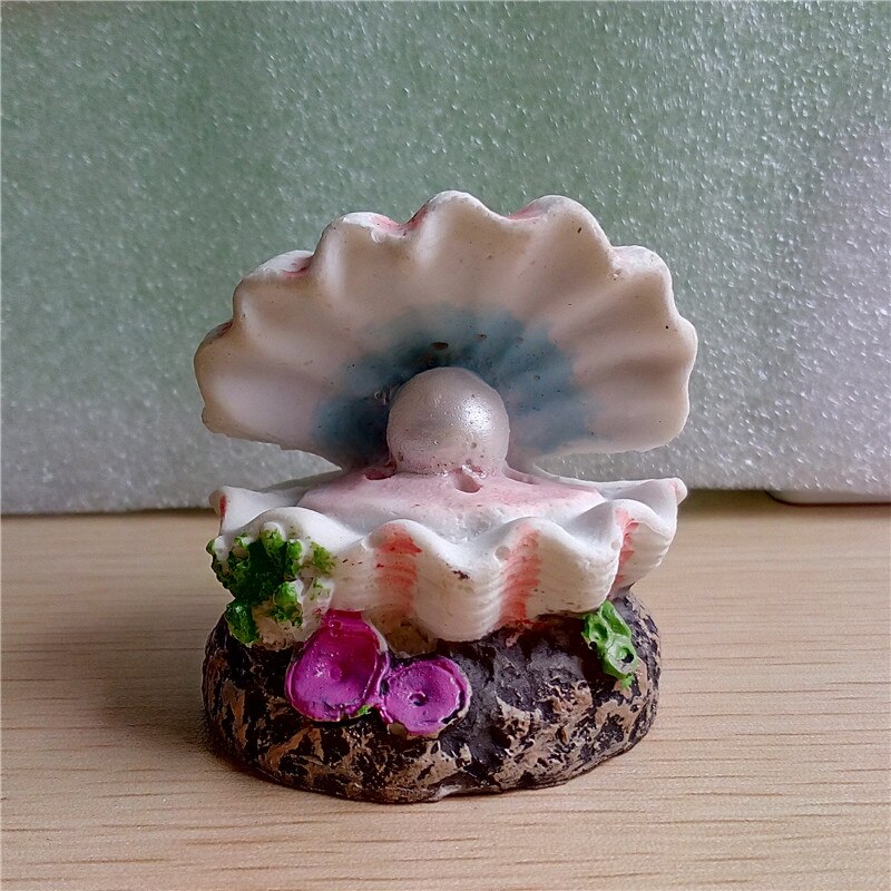 Fish Tank Bubble Ornament Clam Decor