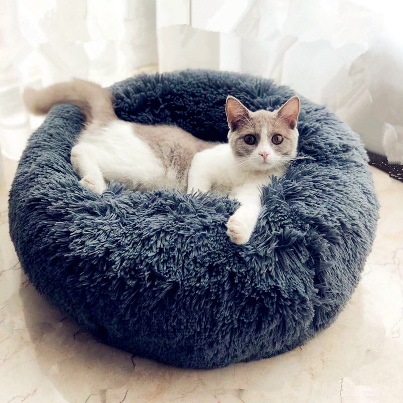 Round Pet Bed Plush Bedstead