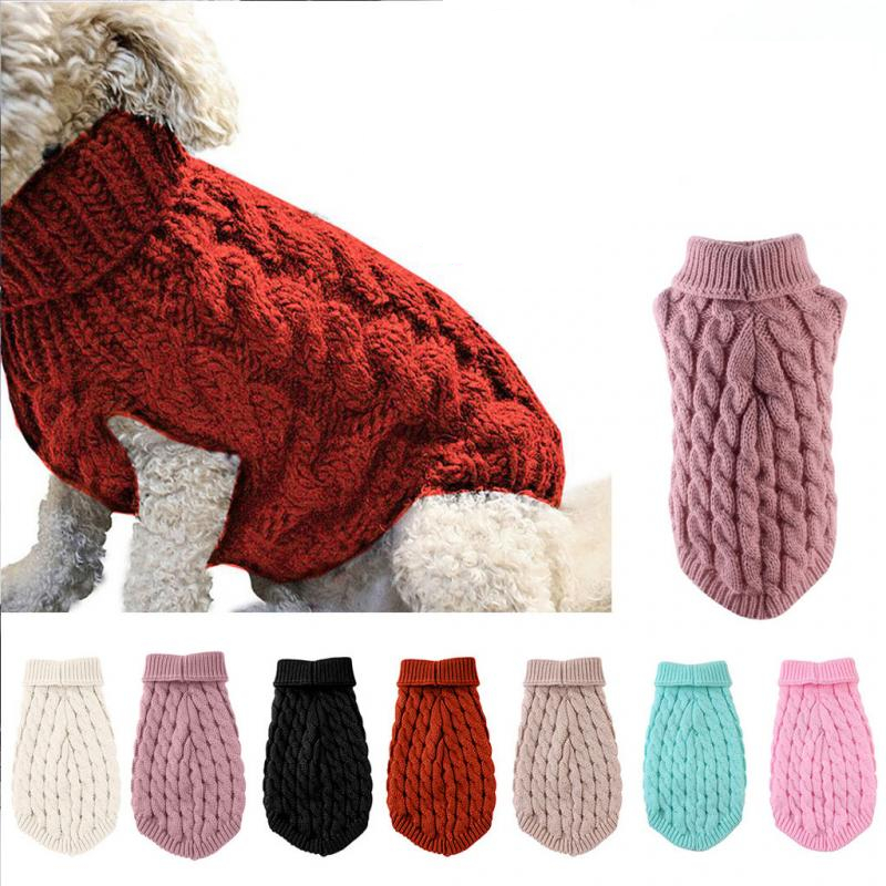 Small Dog Sweater Knitted Warmer