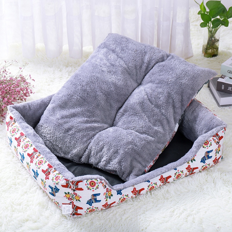 Calming Pet Bed Soft Plush Bed