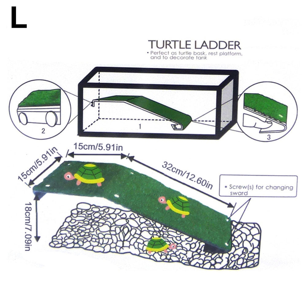 Turtle Platform Aquarium Decoration 