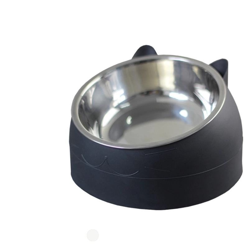 Tilted Cat Bowl Stainless Steel Feeder