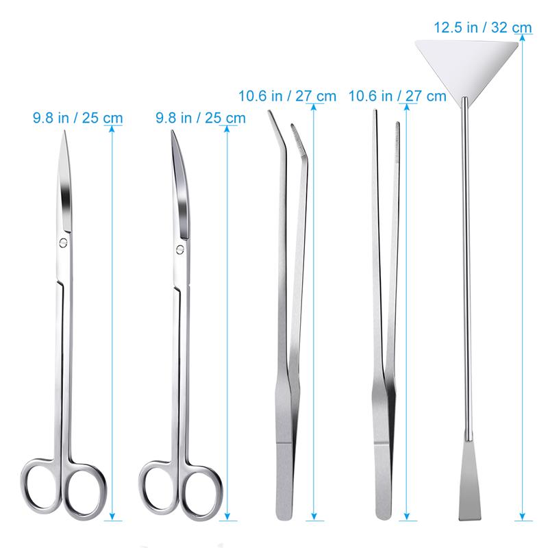 Aquascaping Tools Stainless Steel (5pcs)