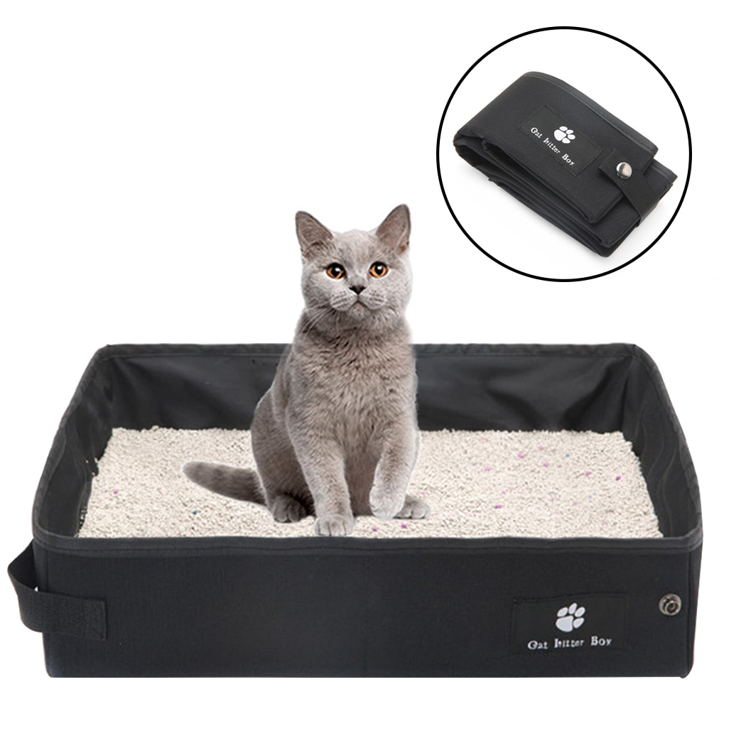 Travel Litter Box Foldable Cat Pan
