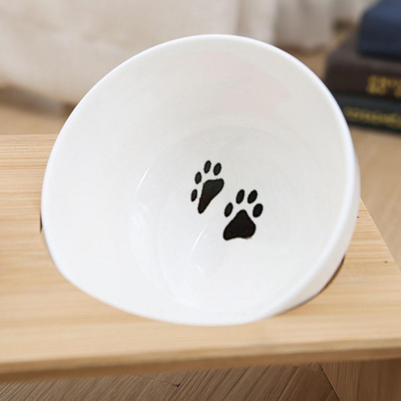 Raised Cat Bowls Double Bowl Feeder Stand