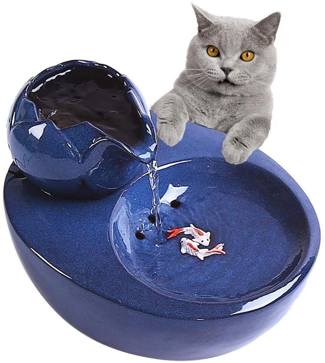 Ceramic Cat Water Fountain Automatic Device