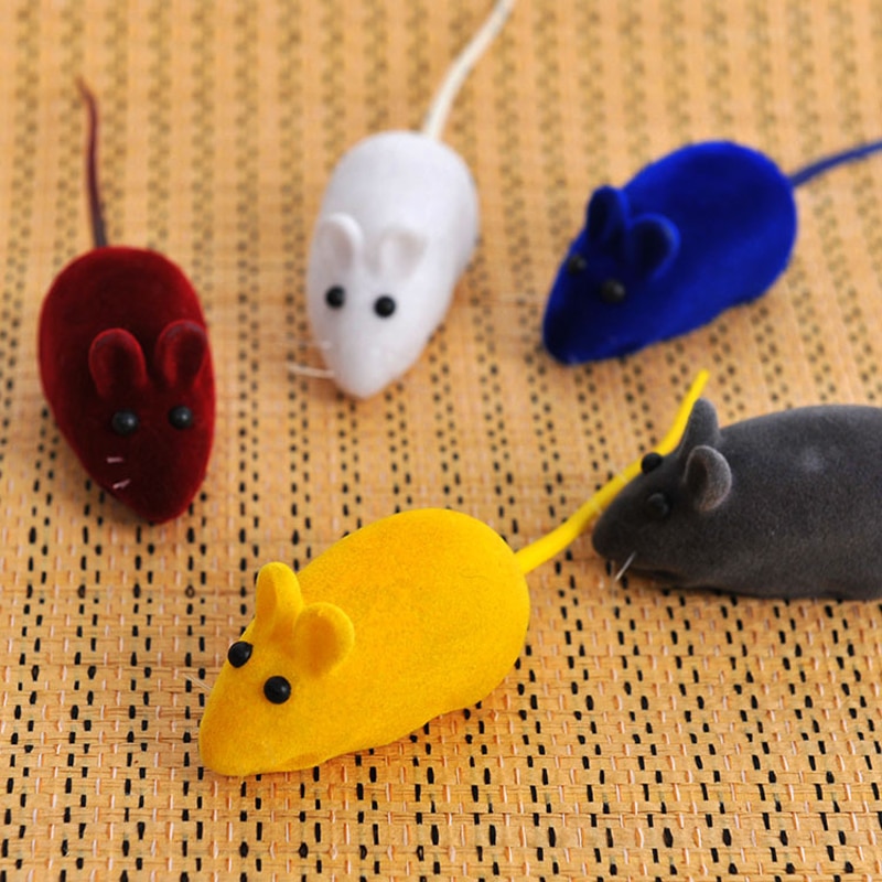 Cat Chew Toys Random Color Mouse Toys (5 pcs)