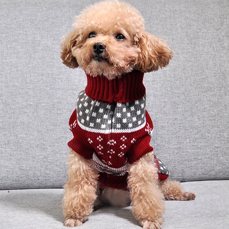 Dog Winter Clothes Pet Sweater