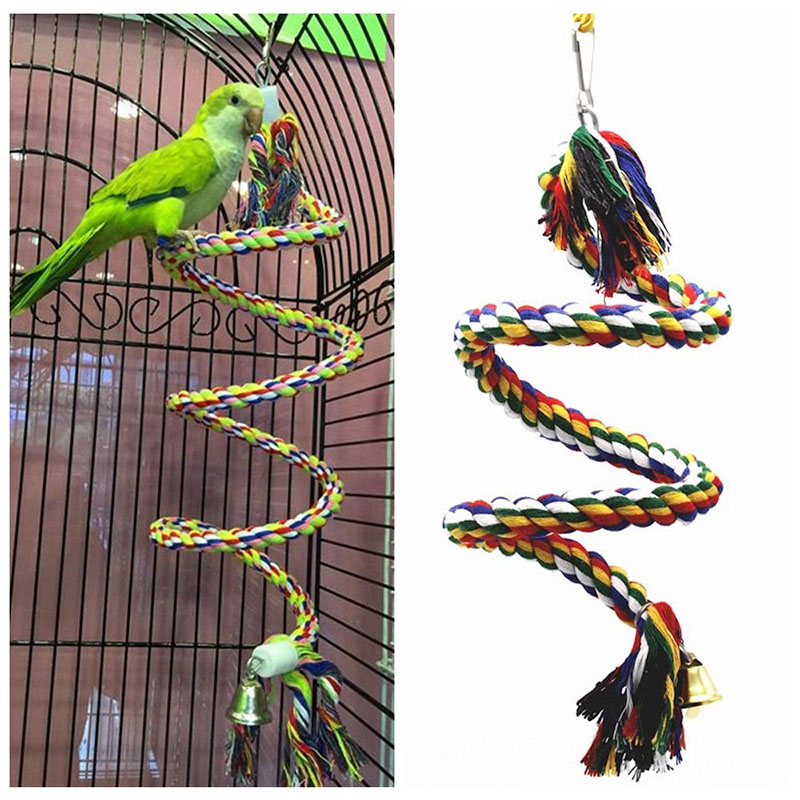 Parrot Toy Bird Hanging Rope