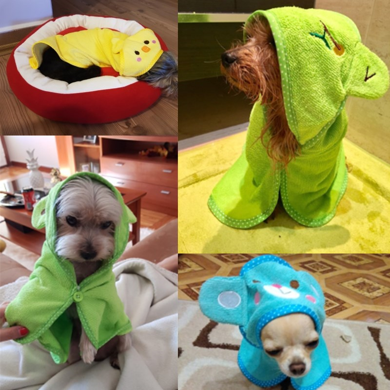 Dog Towel Hood Cute Cartoon