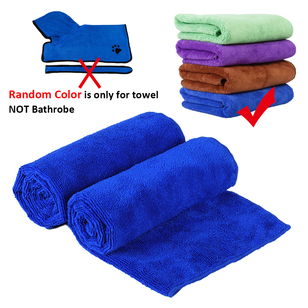 Dog Bathrobe Pet Microfiber Bath Towel