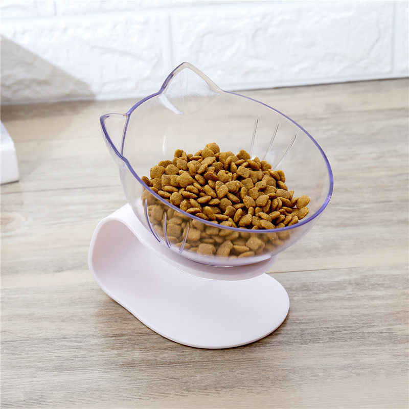 Cat Bowls Transparent Feeding Pet Bowl