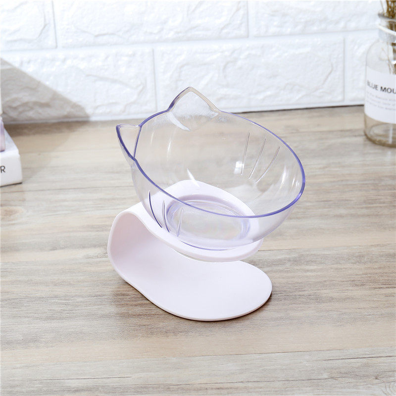 Cat Bowls Transparent Feeding Pet Bowl