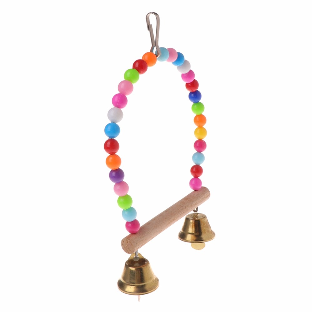 Parrot Swing Wooden Hanging Perch