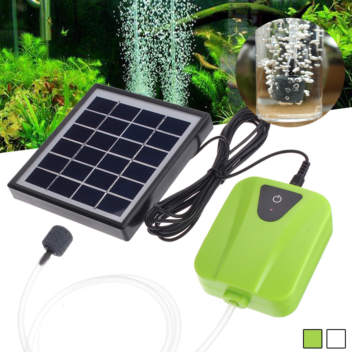 Aquarium Air Pump Solar Oxygenator