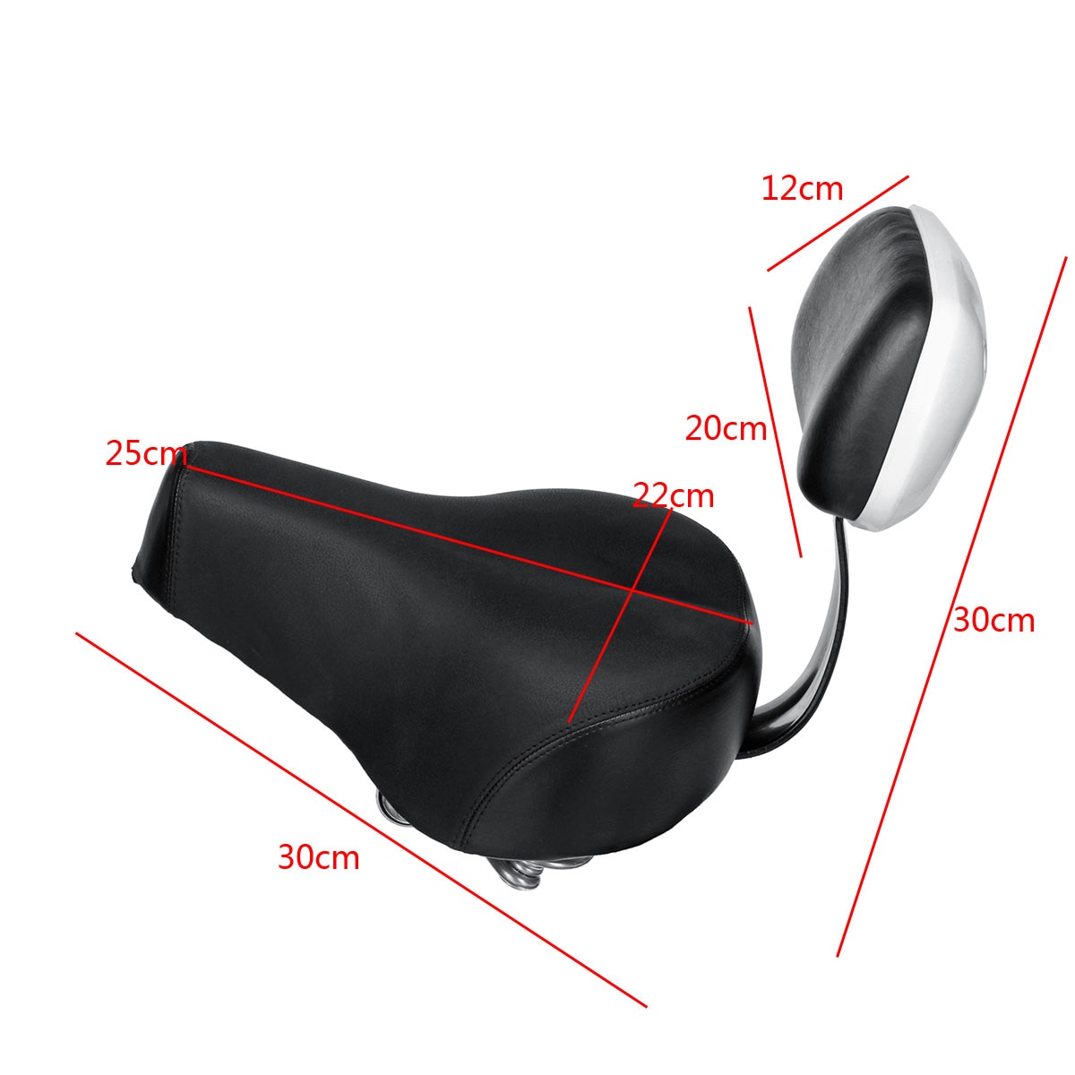 Bicycle Saddle with Backrest