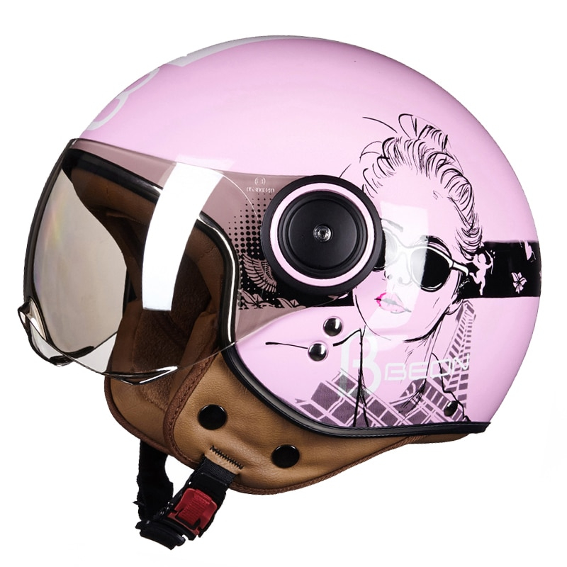 Scooter Helmet Open Face Protective Gear