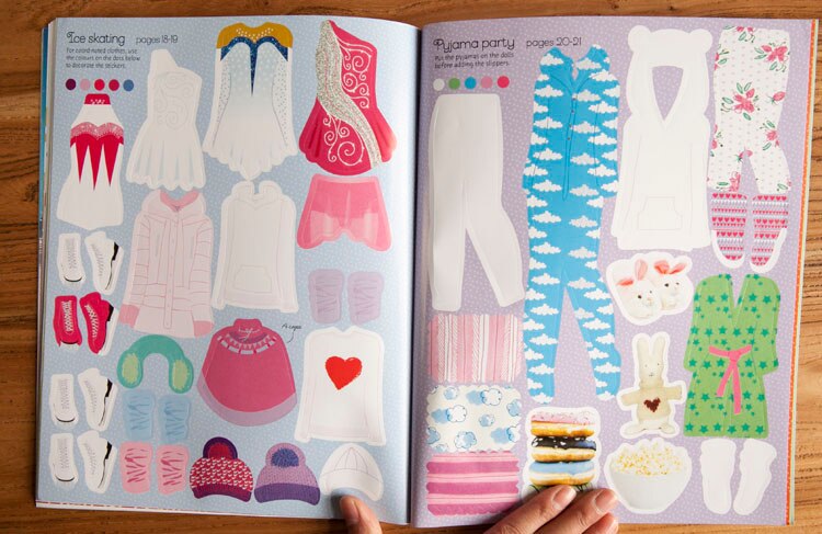 Fashion Design Book Dress Stickers