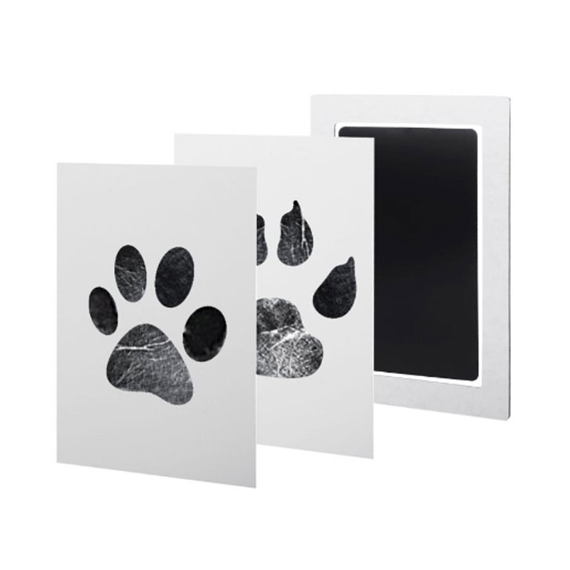 Paw Print Stamp Pad with Imprint Cards